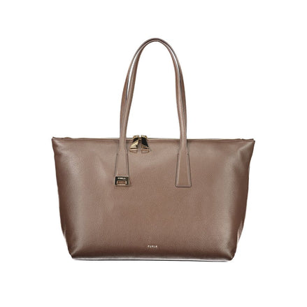 Furla Brown Leather Handbag