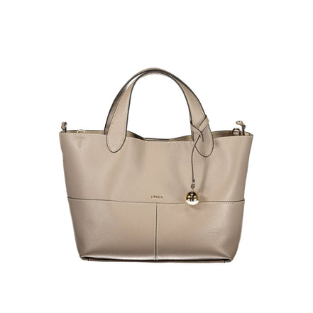 Furla Gray Leather Handbag