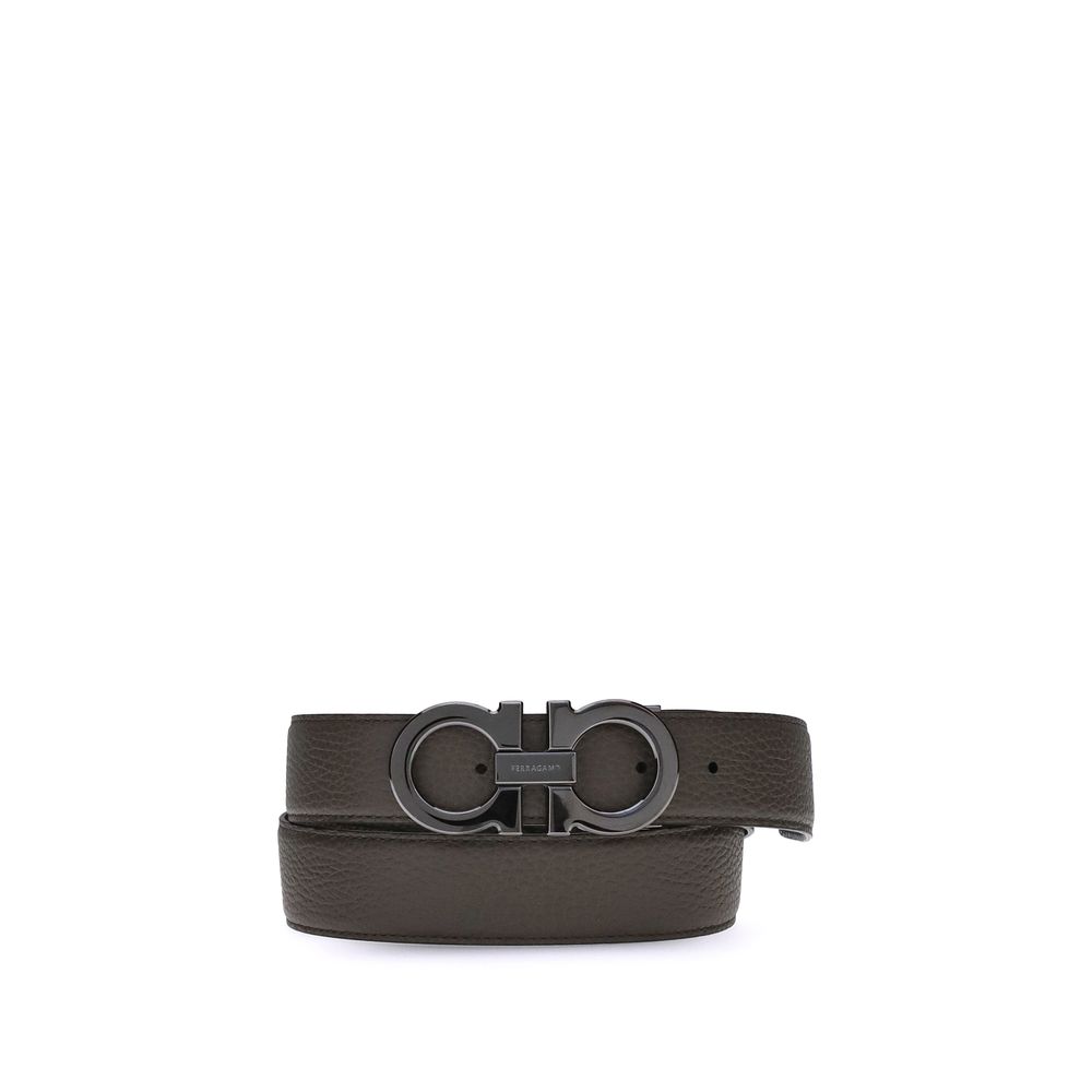 Ferragamo Brown Calf Leather Regular Belt