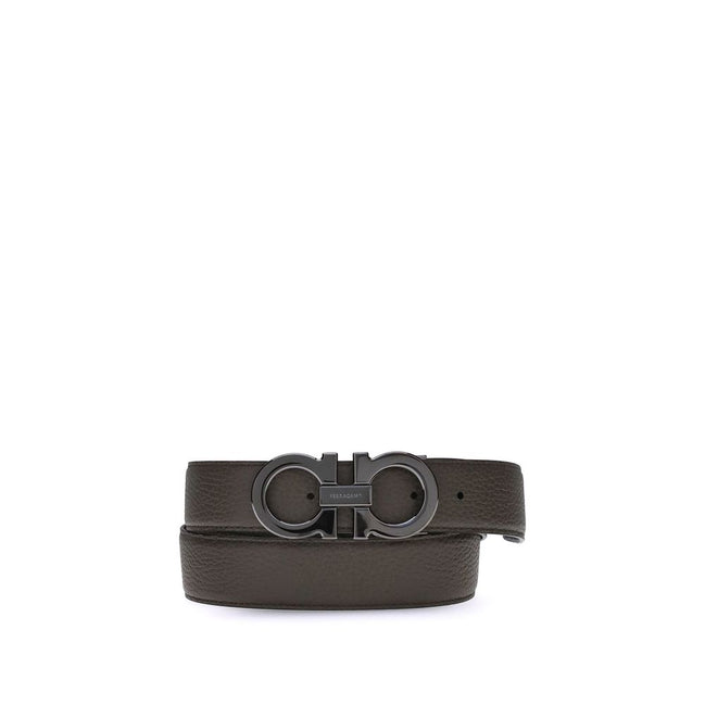 Ferragamo Brown Calf Leather Regular Belt
