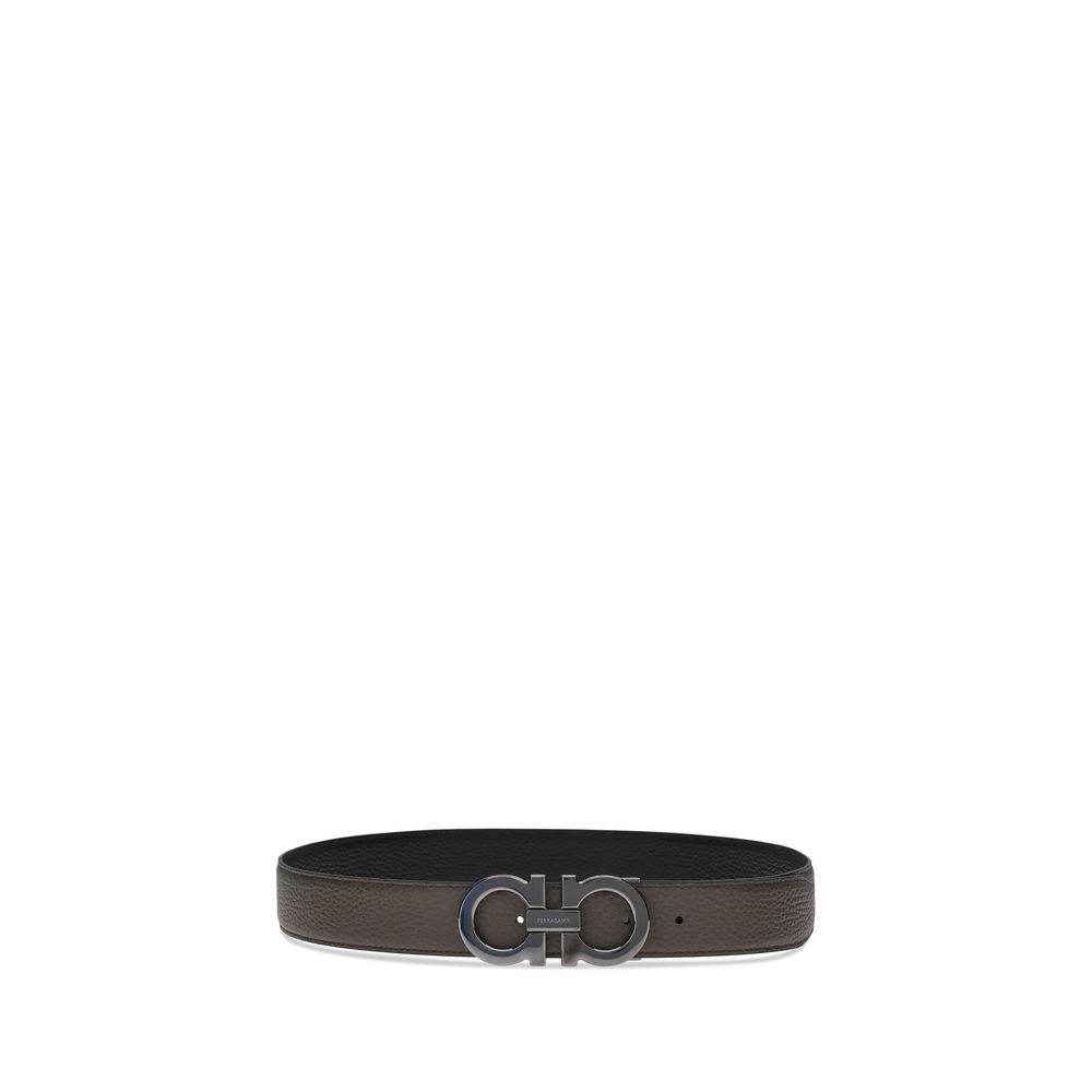 Ferragamo Brown Calf Leather Regular Belt
