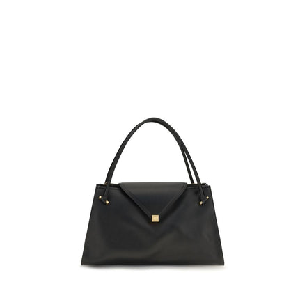 Versace Black Calf Leather Shoulder Bag