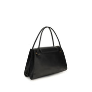 Versace Black Calf Leather Shoulder Bag