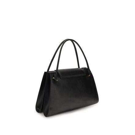 Versace Black Calf Leather Shoulder Bag