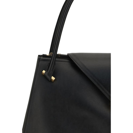 Versace Black Calf Leather Shoulder Bag