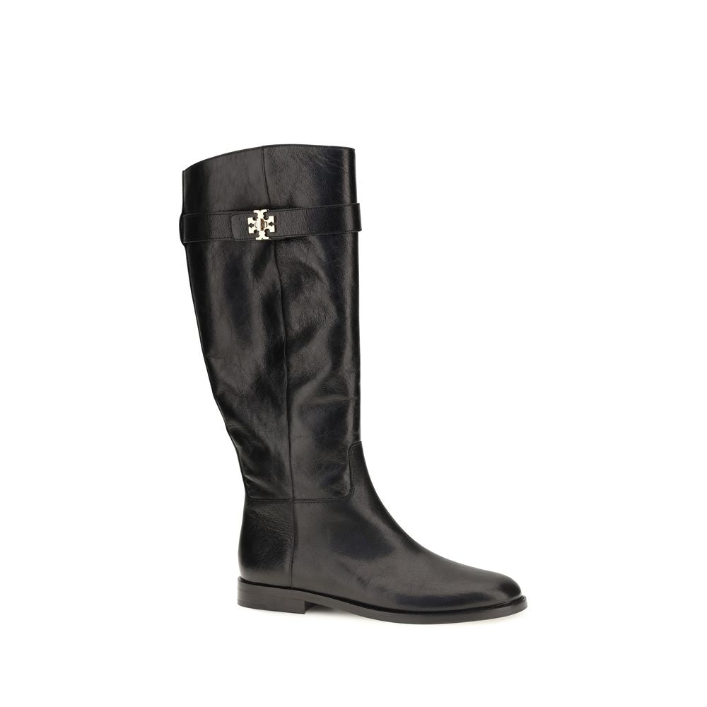 Tory Burch Black Calf Leather Ankle Boots