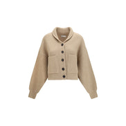 Tory Burch Beige Wool Cardigan
