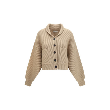 Tory Burch Beige Wool Cardigan