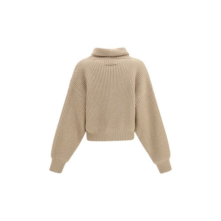 Tory Burch Beige Wool Cardigan