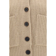 Tory Burch Beige Wool Cardigan