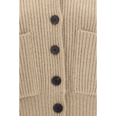 Tory Burch Beige Wool Cardigan