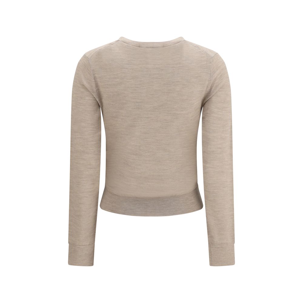 Tory Burch Beige Wool Sweatshirt