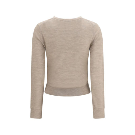 Tory Burch Beige Wool Sweatshirt