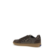 Burberry Brown Calf Leather Athletic Sneakers