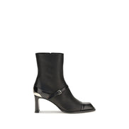 Alexander McQueen Black Lamb Leather Ankle Boots