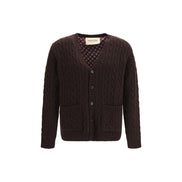 Valentino Garavani Brown Wool Cardigan