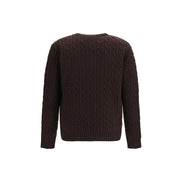 Valentino Garavani Brown Wool Cardigan