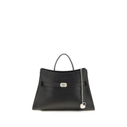 Alexander McQueen Black Calf Leather Shoulder Bag