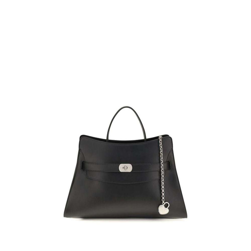 Alexander McQueen Black Calf Leather Shoulder Bag