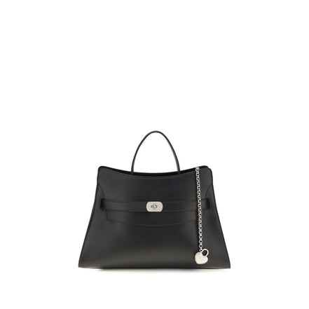 Alexander McQueen Black Calf Leather Shoulder Bag