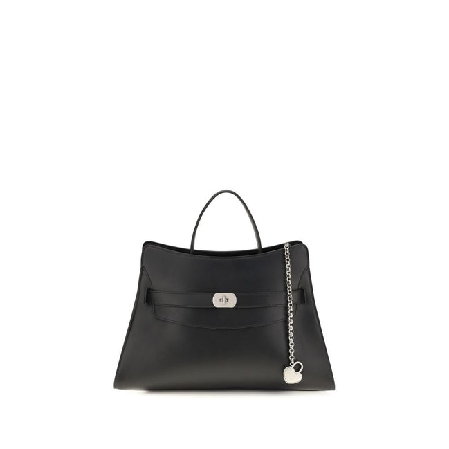 Alexander McQueen Black Calf Leather Shoulder Bag