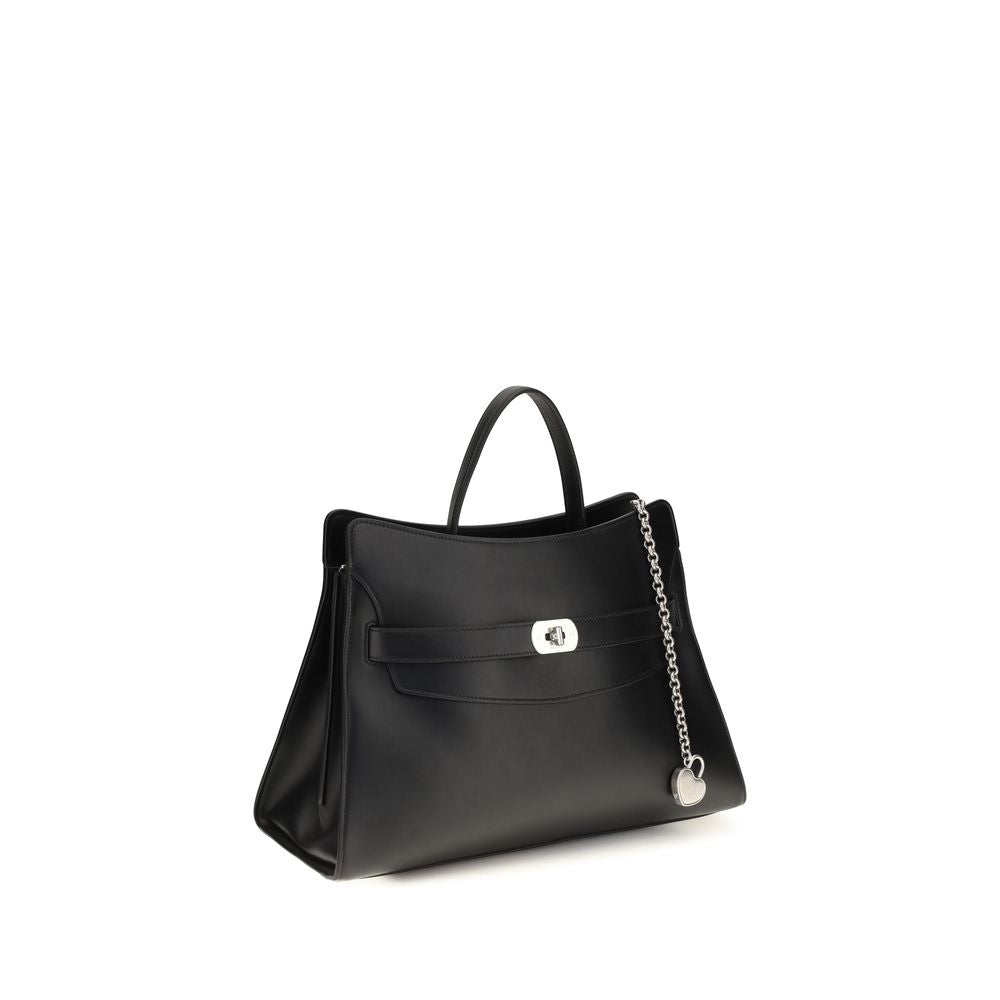 Alexander McQueen Black Calf Leather Shoulder Bag