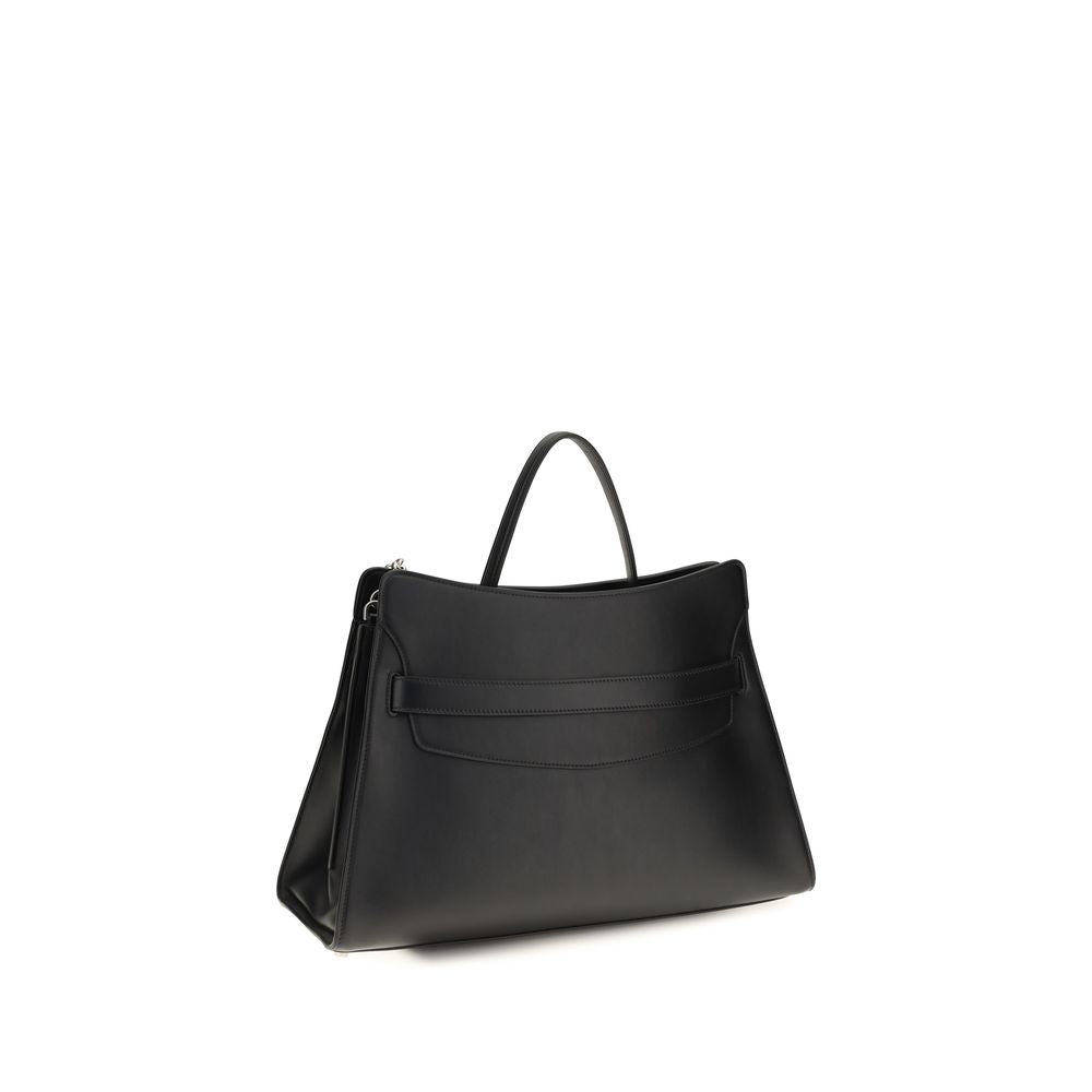 Alexander McQueen Black Calf Leather Shoulder Bag