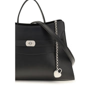 Alexander McQueen Black Calf Leather Shoulder Bag