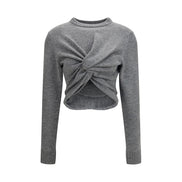 Balenciaga Gray Wool Sweatshirt