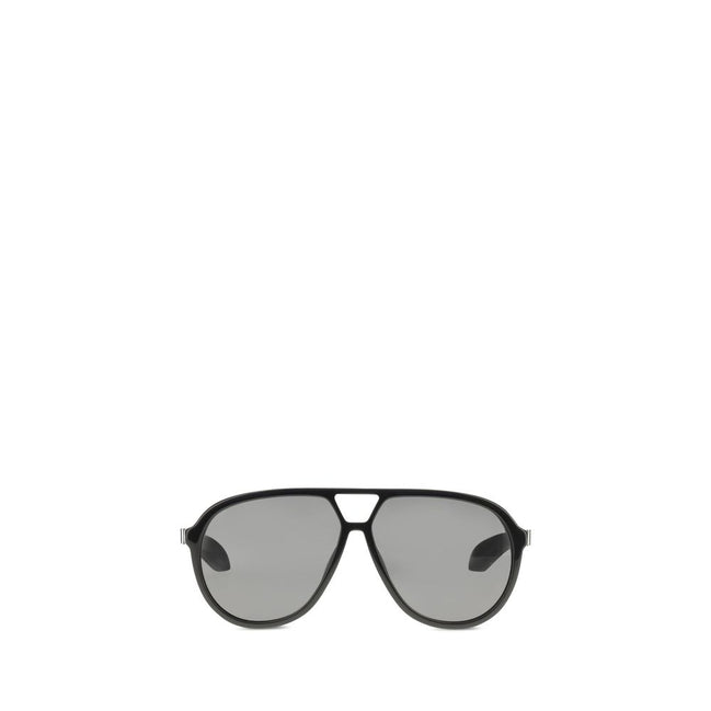 Alexander McQueen Black Acetate Sunglasses