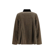 Ganni Brown Cotton Denim Jacket