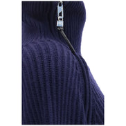 Ganni Blue Wool Sweatshirt