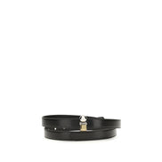 Jacquemus Black Calf Leather Regular Belt