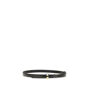Jacquemus Black Calf Leather Regular Belt