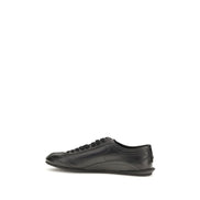 Dolce & Gabbana Black Calf Leather Low Top Sneakers