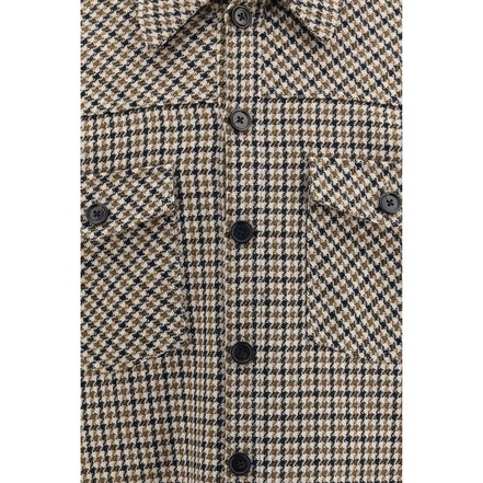 Dolce & Gabbana Brown Wool Full-Length Jacket