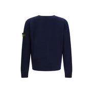 Stone Island Blue Alpaca Cardigan