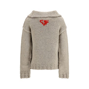 Prada Gray Wool Cardigan