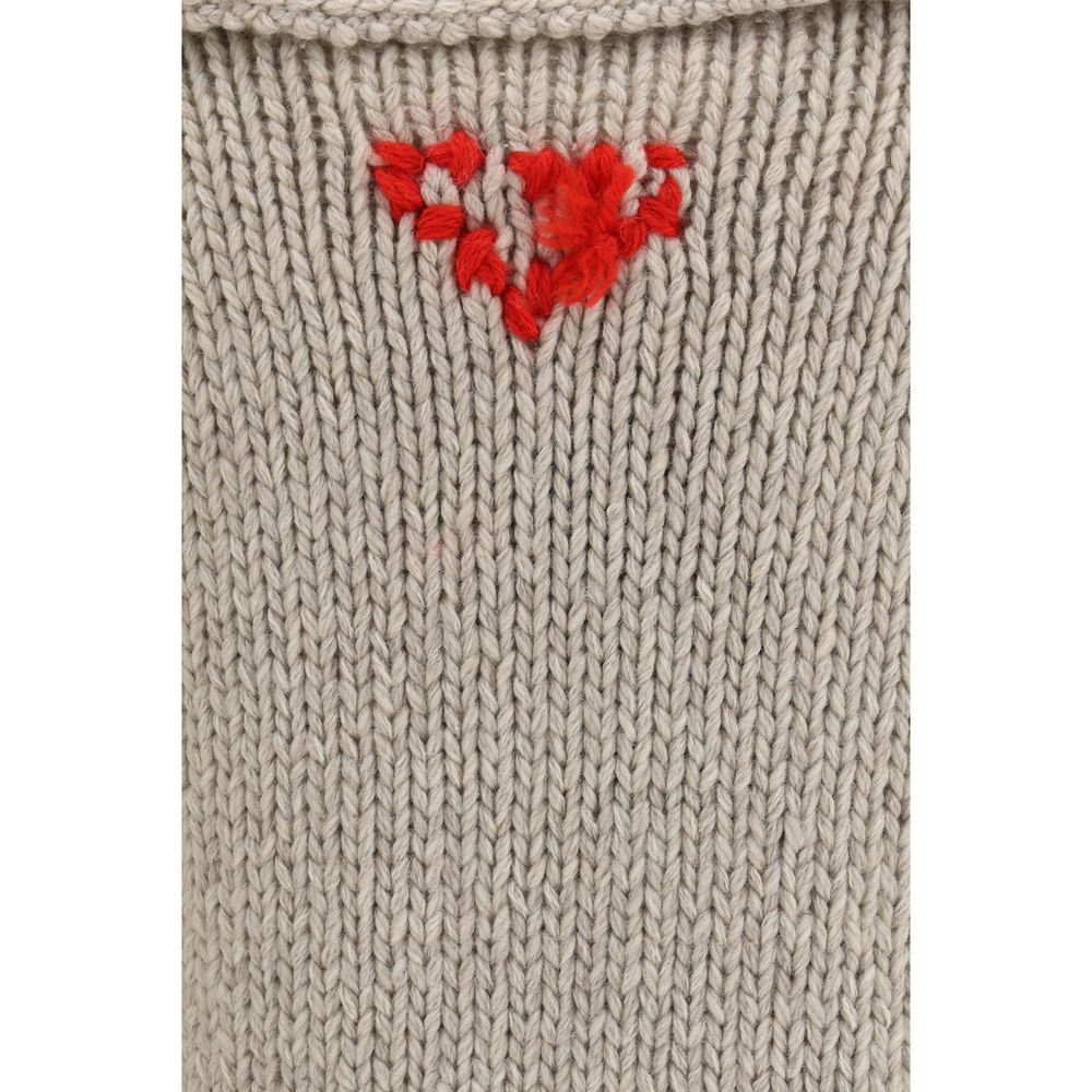 Prada Gray Wool Cardigan