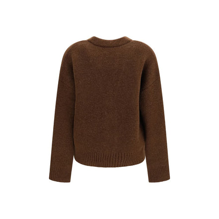 Ami Paris Brown Alpaca Cardigan