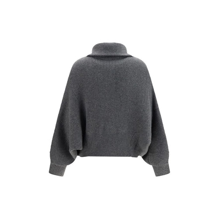 Brunello Cucinelli Gray Cashmere Cardigan
