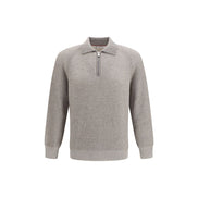 Brunello Cucinelli Gray Cashmere Sweatshirt