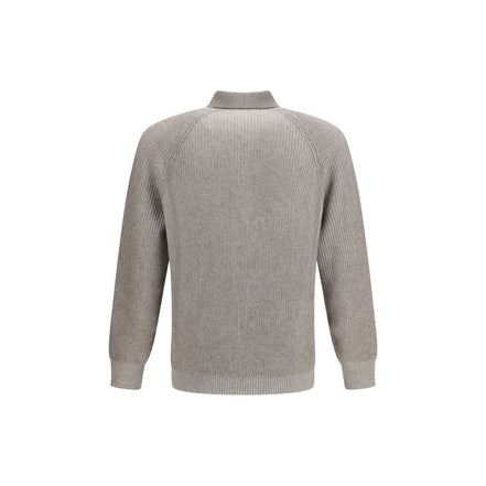 Brunello Cucinelli Gray Cashmere Sweatshirt