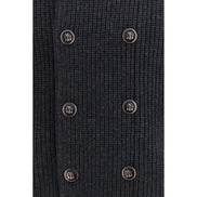 Brunello Cucinelli Gray Cashmere Cardigan