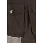 Brunello Cucinelli Brown Cotton Bomber