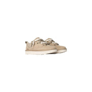 UGG Beige Suede Leather Chunky Sneakers