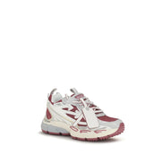 Off-White White Fabric Athletic Sneakers