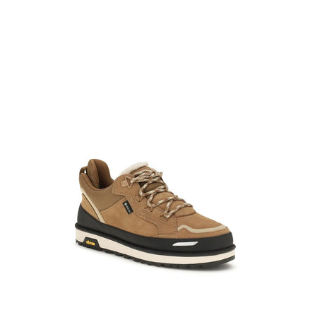 UGG Brown Calf Leather Athletic Sneakers