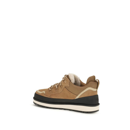 UGG Brown Calf Leather Athletic Sneakers