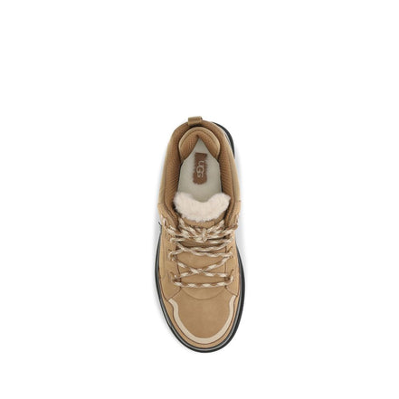 UGG Brown Calf Leather Athletic Sneakers